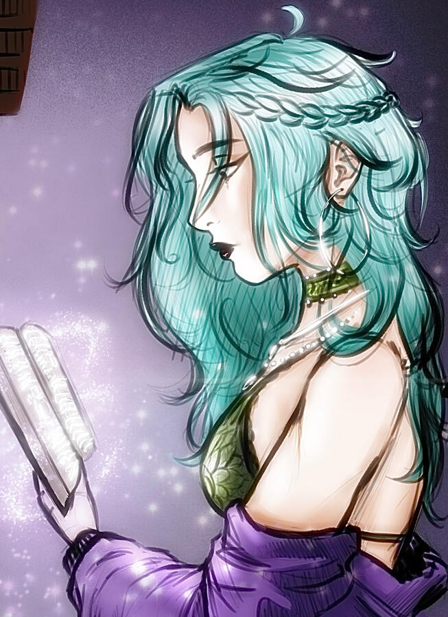 Elvira - She is dedicated to her field in magic, trying to learn what she can while still having fun